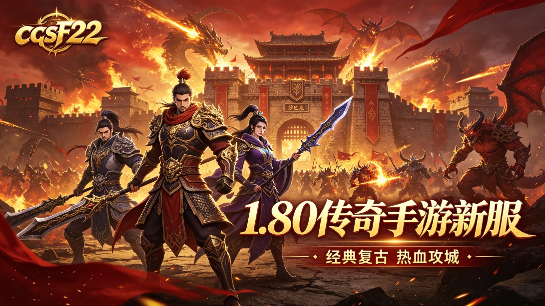 1.80传奇手游新服火爆上线高爆率福利满满畅玩无忧