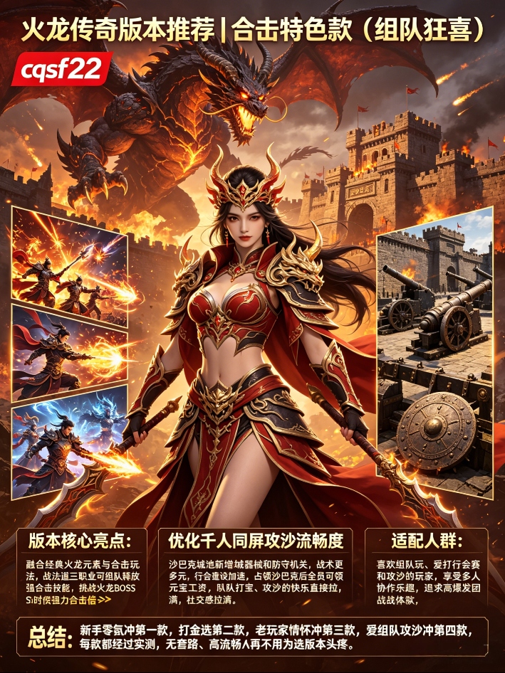 火龙传奇版本推荐｜2026高人气款｜零氪/打金/复古全适配