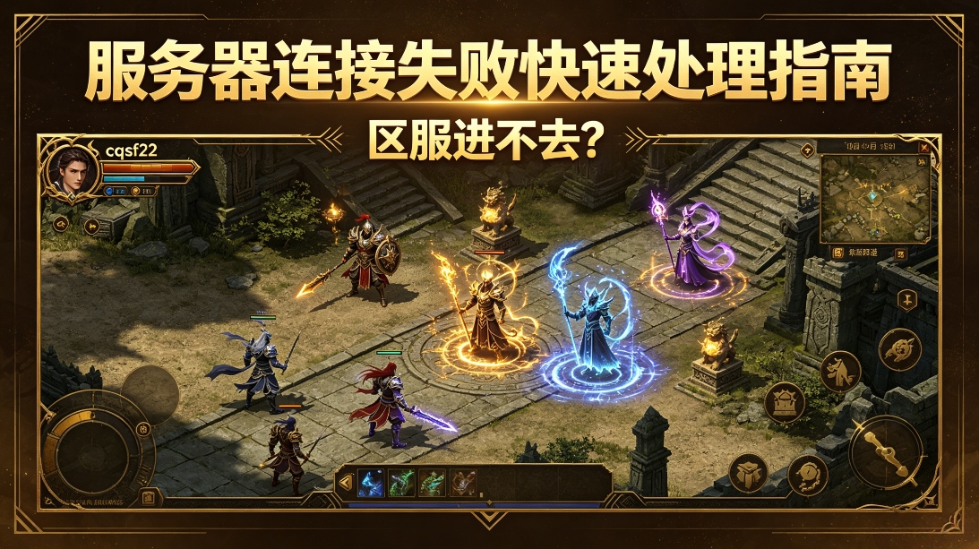 传奇区服进不去？服务器连接失败快速处理指南