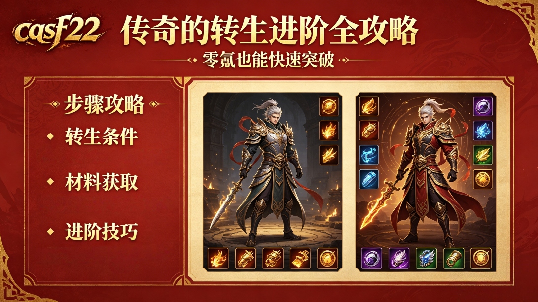 传奇转生进阶全攻略✨零氪也能快速突破，战力翻倍不踩坑