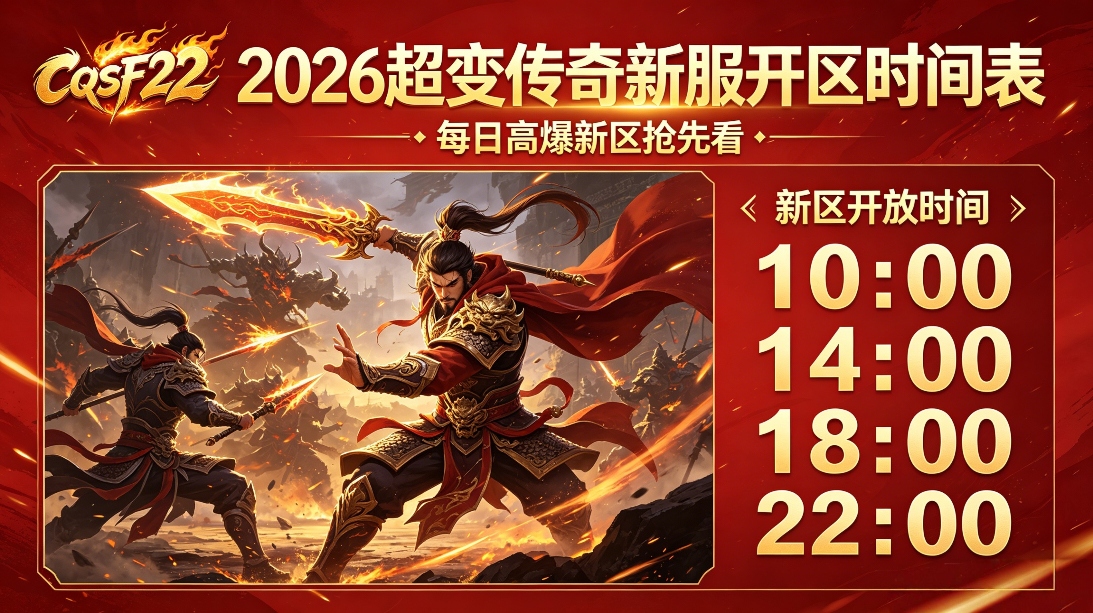 2026超变传奇新服开区时间表｜每日高爆新区抢先看